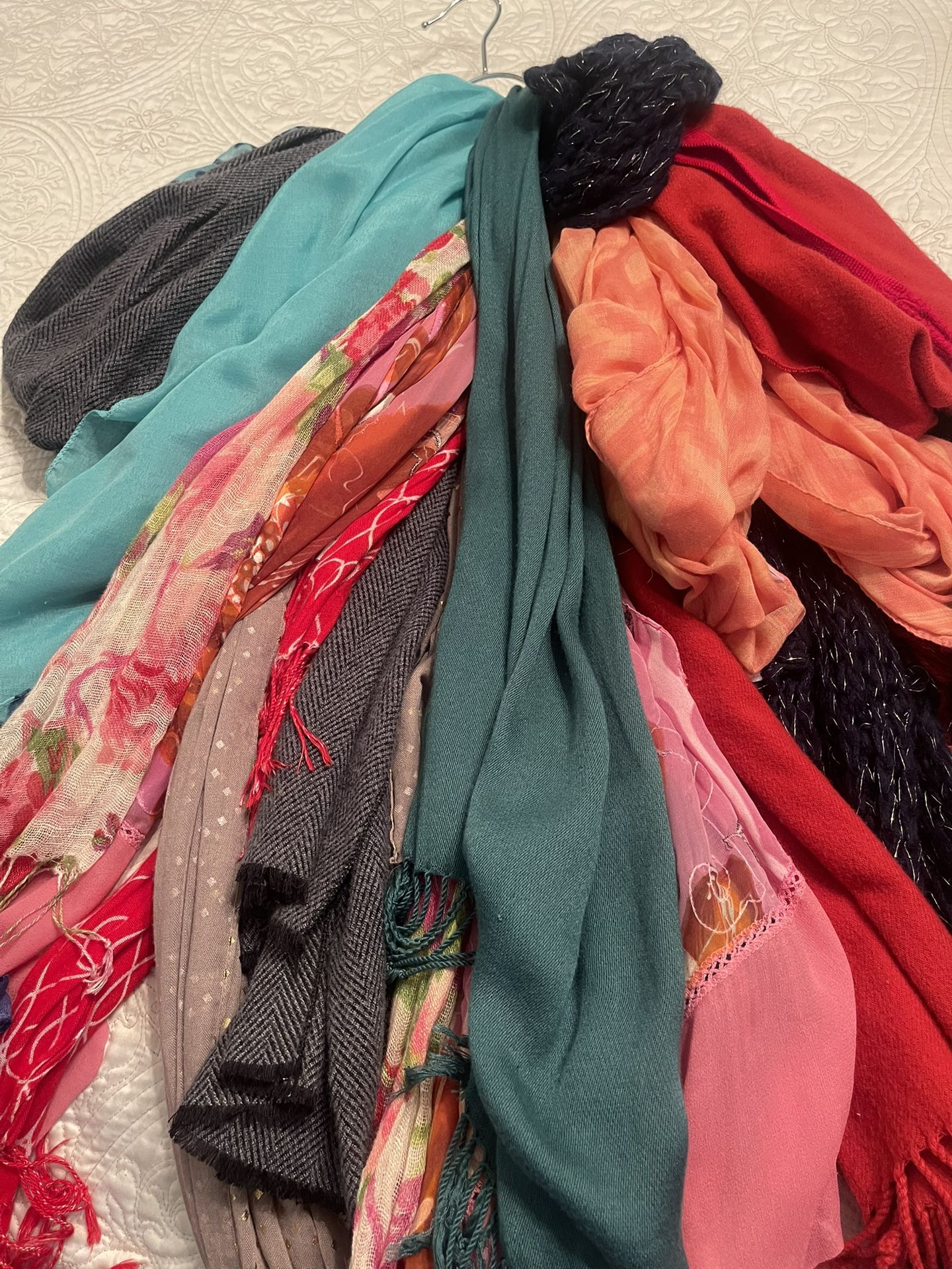 $10 Or Trade - Take All Warm Winter Scarfs, Shawls, Wraps All For $10
