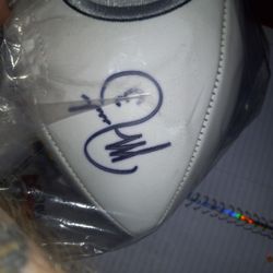 Autographed Jeff Reed Football 