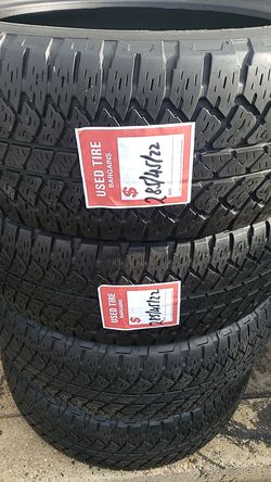 Four matching Bridgestone tires for sale 285/45/22