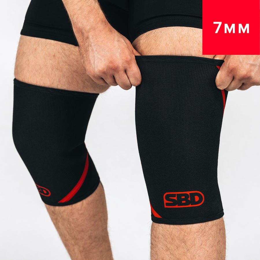 SBD Powerlifting Knee Sleeves (Medium - 7mm)