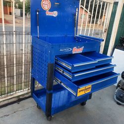 Blue  Point Cart Tool Box Used No Key 31"W 42"h  4 Drawer  Plus The Top Storage  