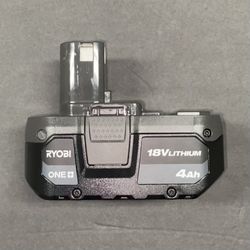 RYOBI 18V Lithium Ion 4Ah Battery 