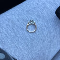 3 Stone Genuine Diamond Ring