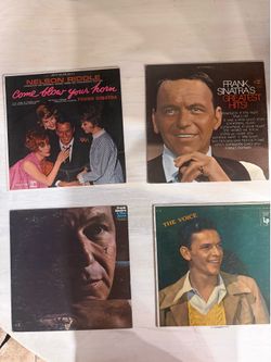 4 Vintage Frank Sinatra Vinyl Records – Classic Lot