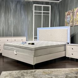 New King LED Bedroom Set