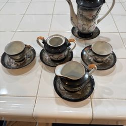 Vintage Japanese “Dragon Moriage” Tea Set