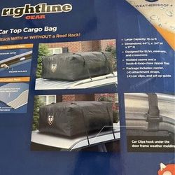 NEW RIGHTLINE GEAR Sport 3 Car Top Cargo Bag, Waterproof, 18 cu ft, 48x40x19"
