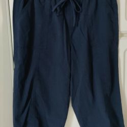 Capri Straight Leg Mid-Rise Pull-on  Pants