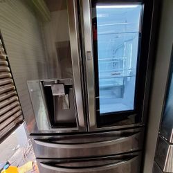 Black Stainless Steel Lg Instaview Refrigerator 