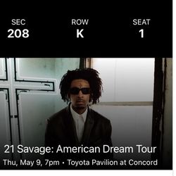 21 Savage Concert 5/9