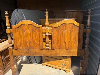 Solid wood queen headboard