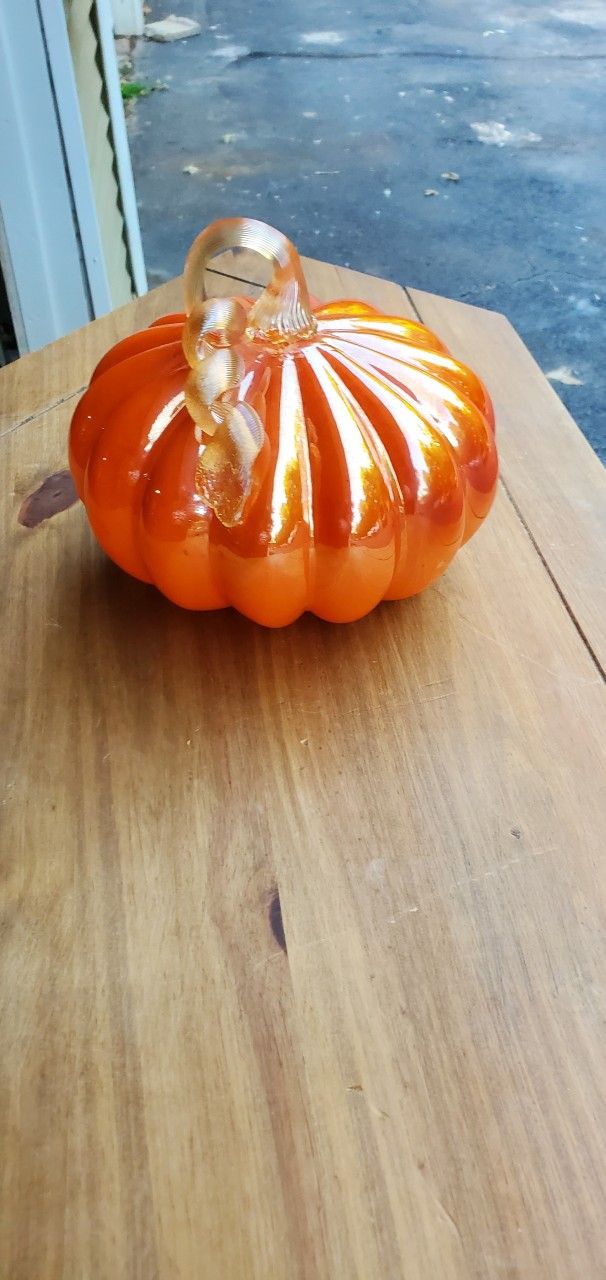 Blown glass pumpkin, vintage item
