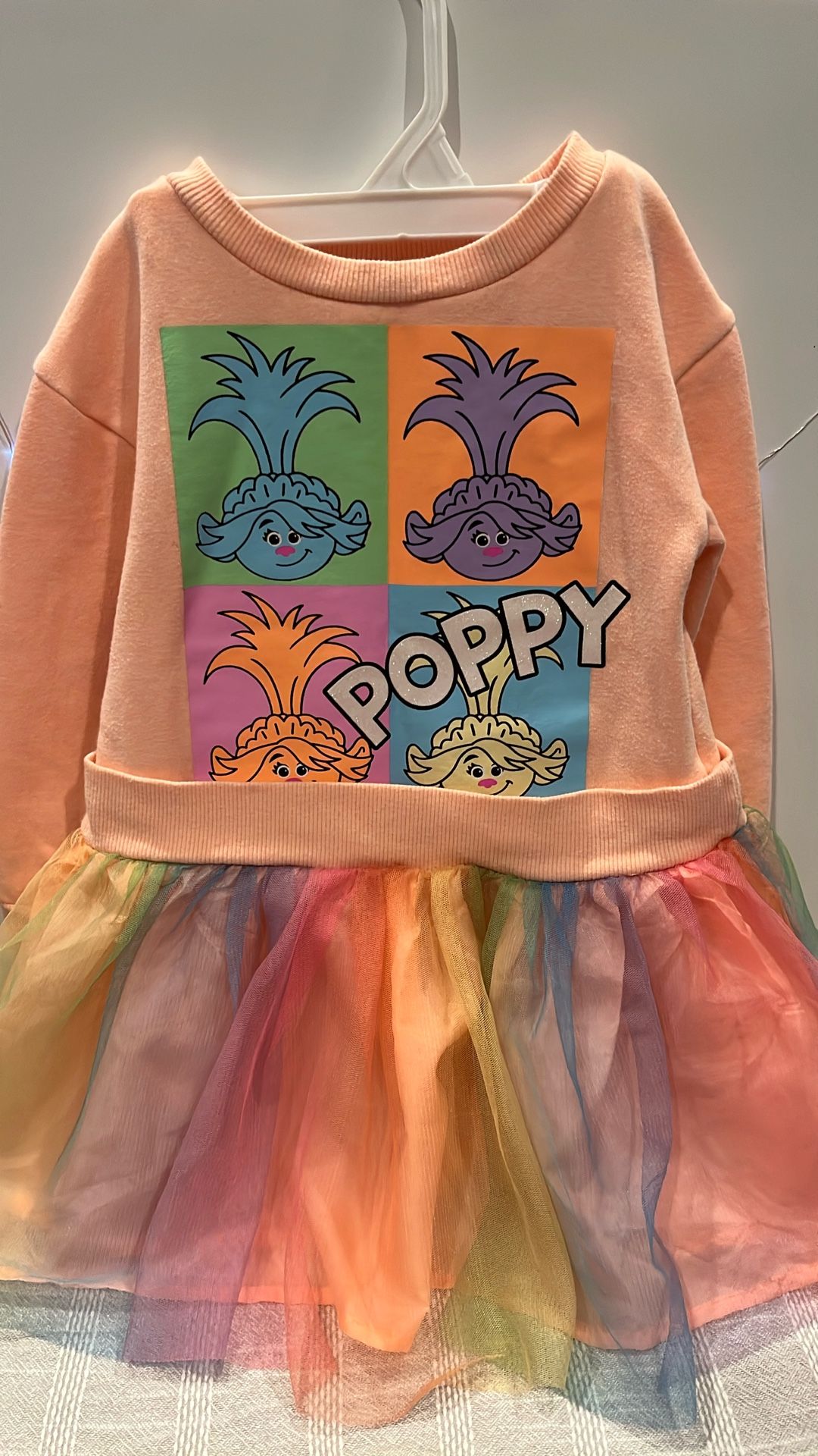 Trolls Dress Size 3/Vestido Talla 3 De Trolls