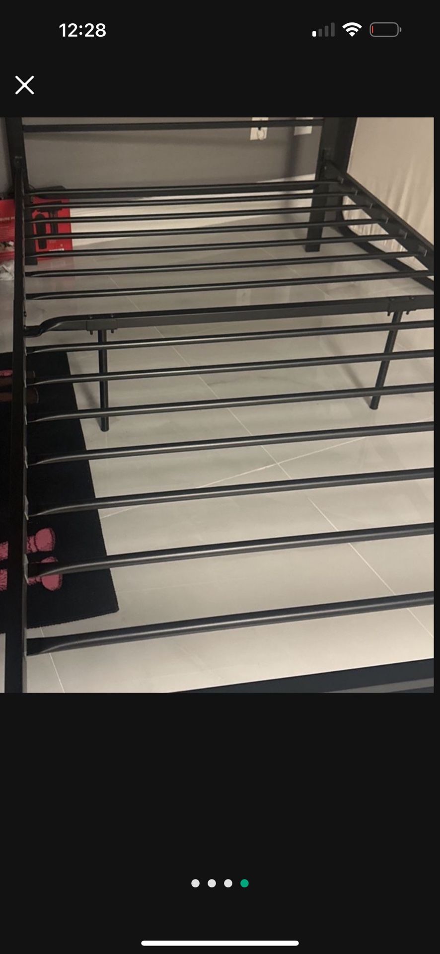 Metal Twin bed With Mattress