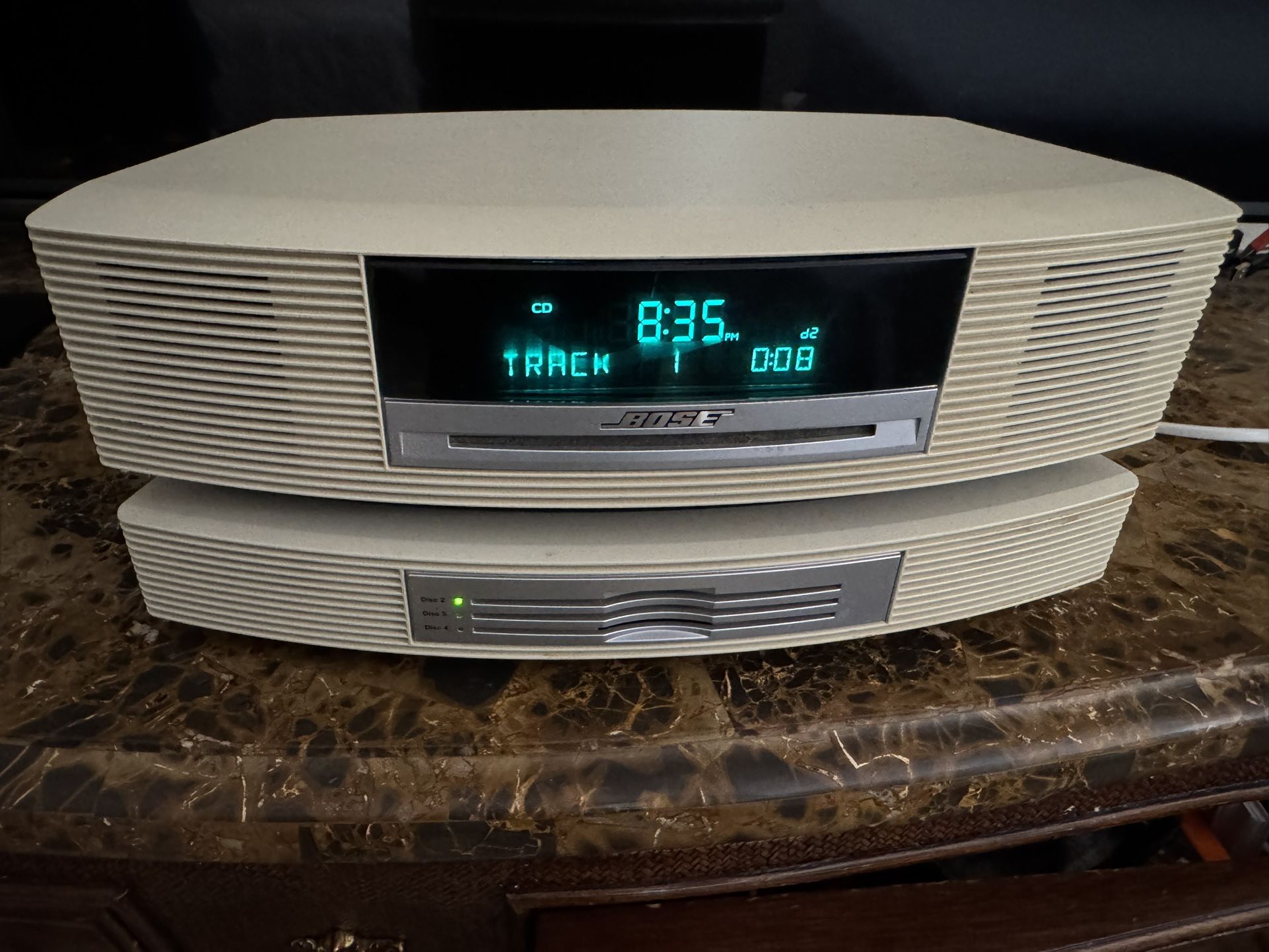 Bose Wave Music System AWRCC2 w/ 3-Disc Multi-CD Changer Remote Tested Working