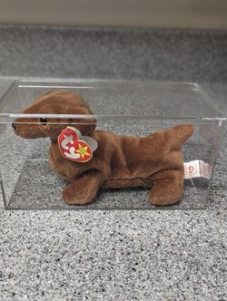 TY RARE Beanie Baby "WEENIE" the Weiner Dog, Born 1995, w/PVC Pellets