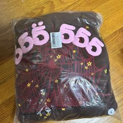 Spider Hoodie Brown Size Large
