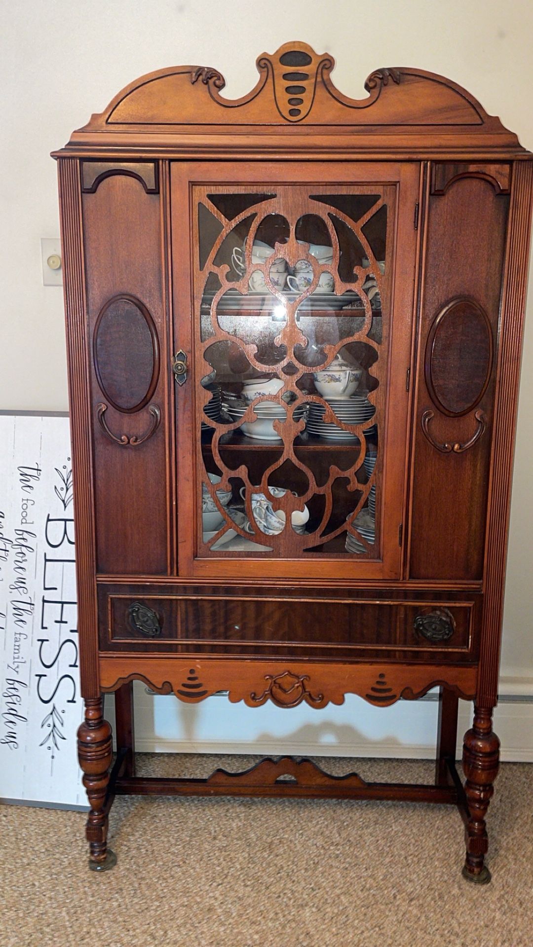 China Cabinet With China