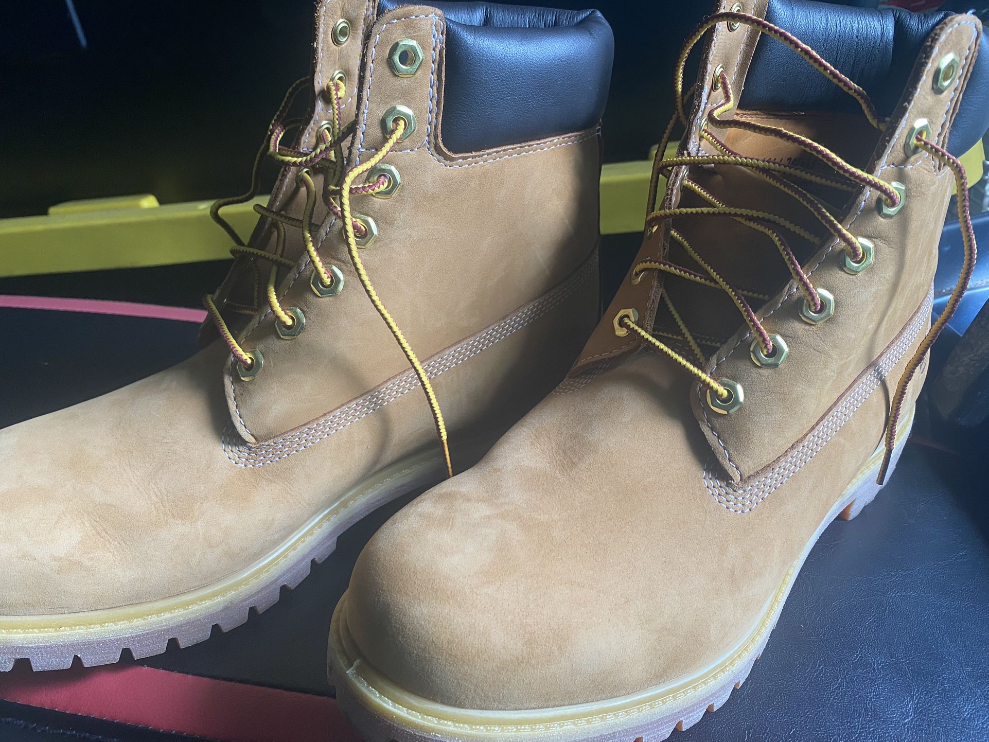Timberland men's 6 " Waterproof Boot, Wheat Nubuck-like new 2024, 11.5