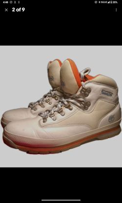 Timberland Earthkeepers rare vintage Mens White Euro Hiker Lace-Up Leather US 12 trades barter considered