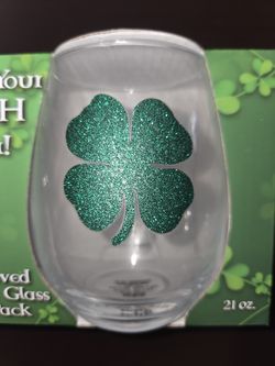 St. Patrick's Day 21oz Curved Table Glasses (2-Pack)