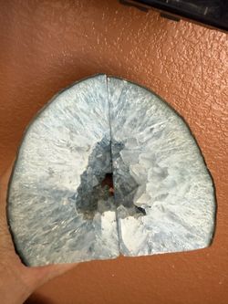 Semiprecious Stone Book Ends 