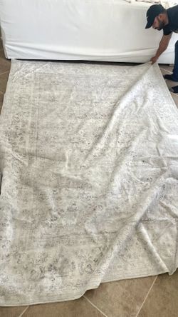Washable Neutral Rug