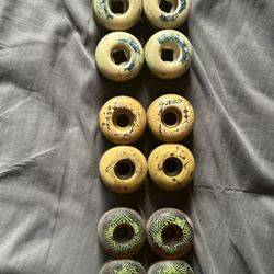 Used skateboard wheels