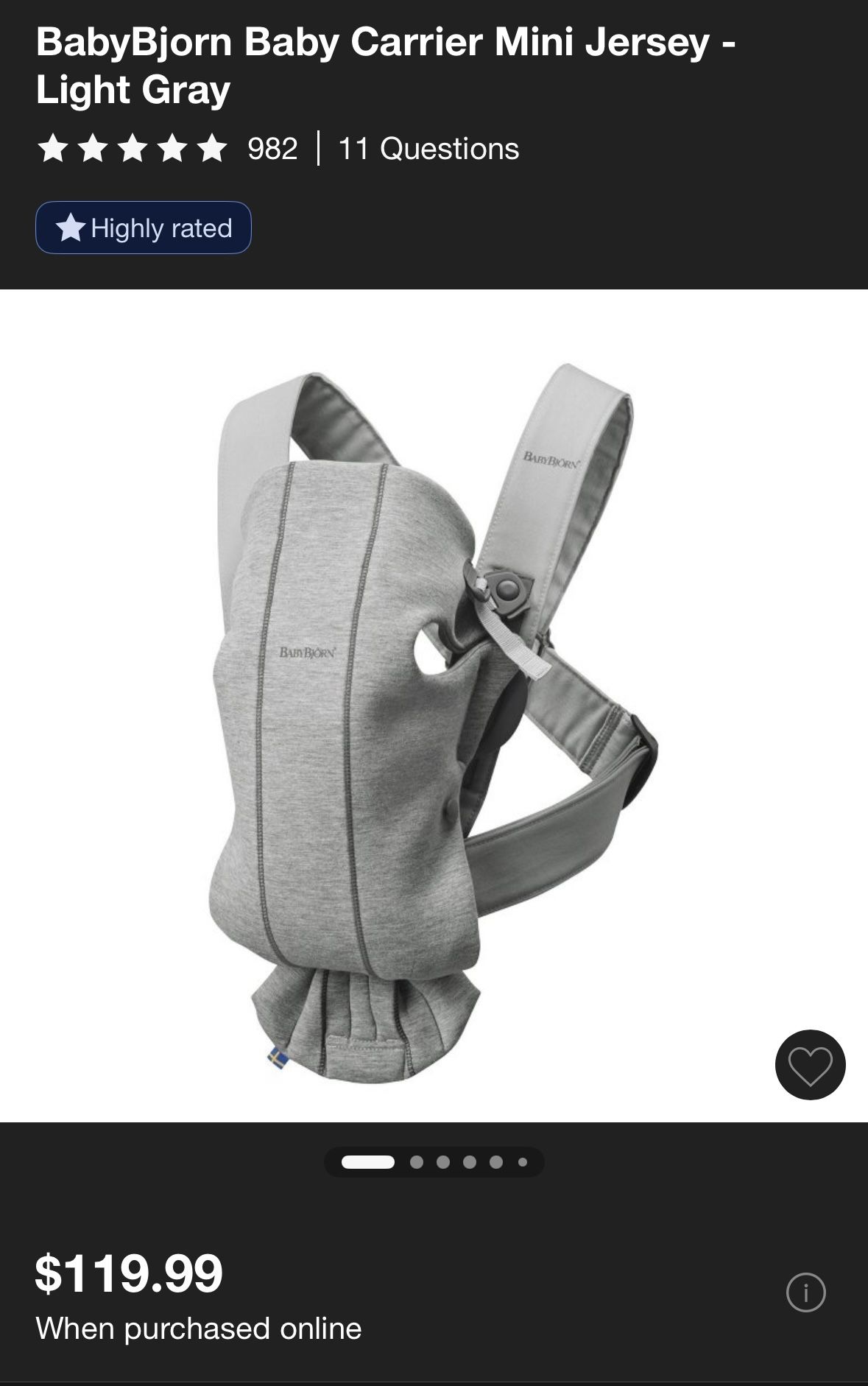 BabyBjorn Baby Carrier