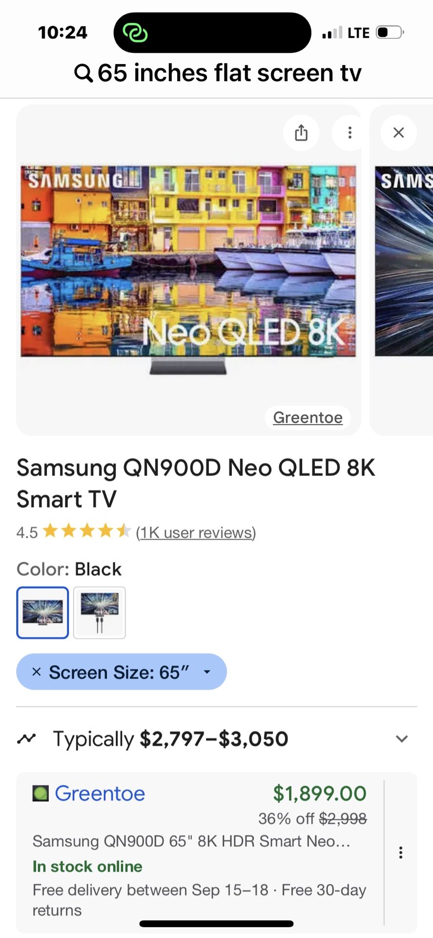 Samsung QN90OD Neo QLED 8K Smart TV