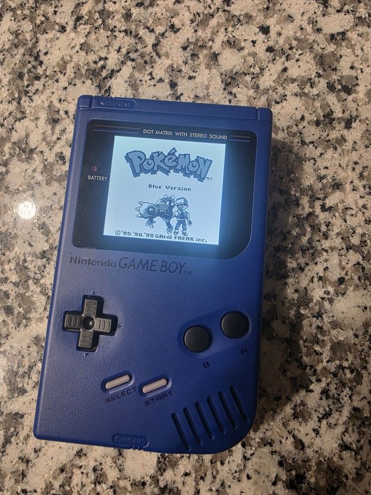 Nintendo Gameboy Blue DMG IPS Screen Upgrade