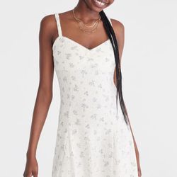 Women’s White Floral Mini Dress Size XL