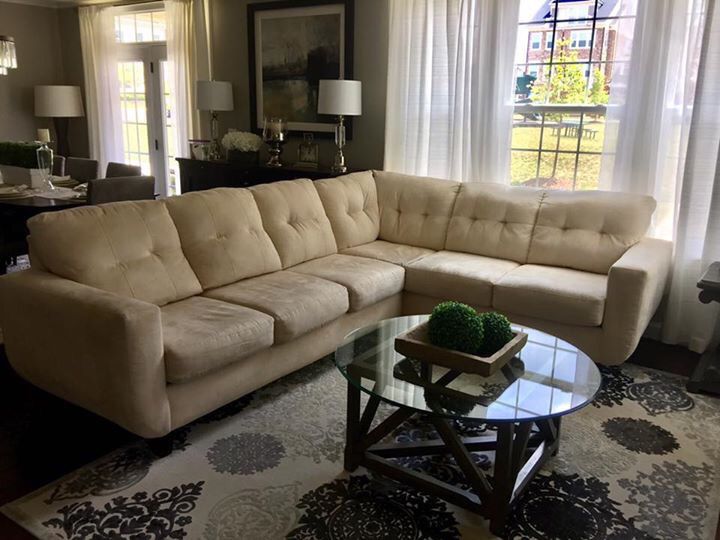 Ivory L-shape couch