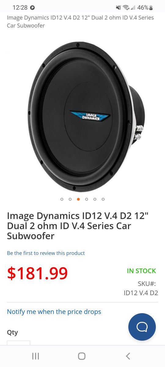 Two 12s Image Dynamics Subs