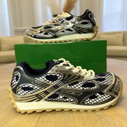 Bottega Veneta Blue And Silver Orbit Sneakers*Brand New With Original Box 