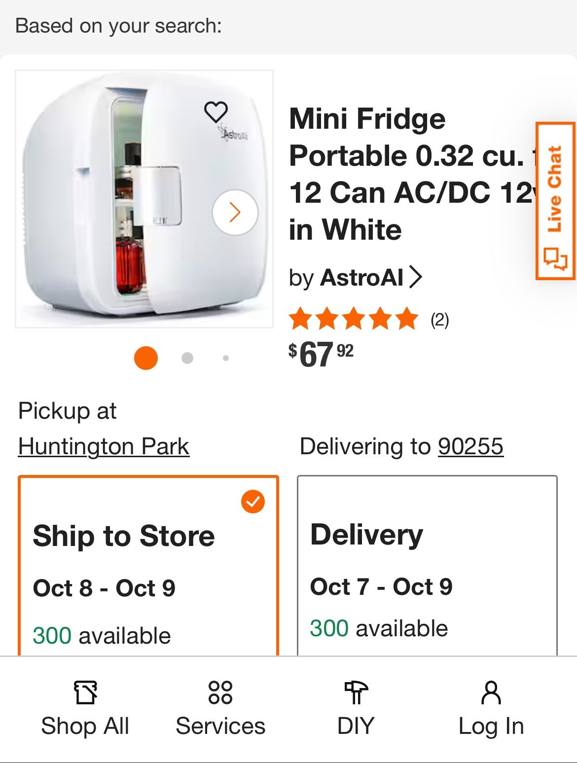 Astro AI Mini Desk Fridge