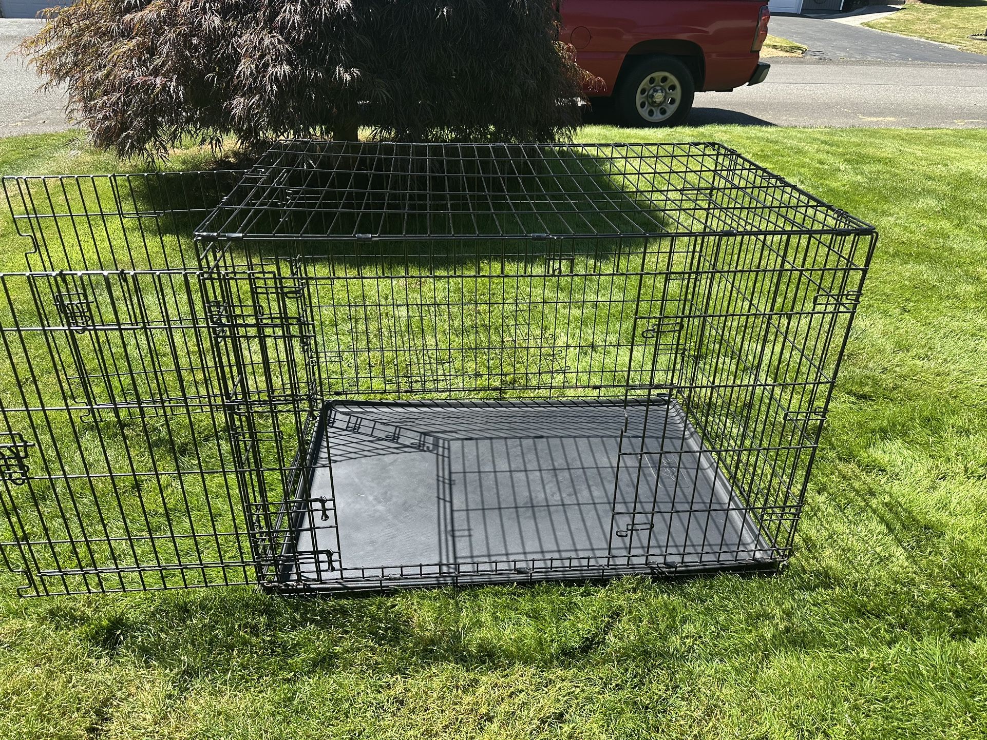 Extra Large 42” Wire Pet Kennel 2-door