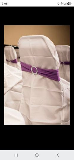 Lavender chair sashes