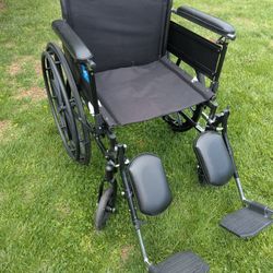 Medline Foldable Mobility Wheelchair 
