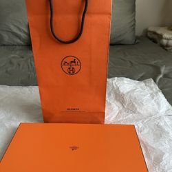 Hermes Box And Paper Shopping Bag. 100% Authentic 