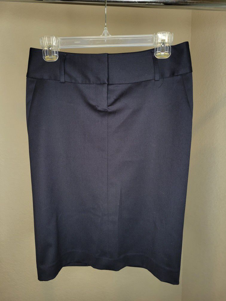 Express Design Studio Women's Size 0 High Waisted Flat Front Lined Pencil Skirt