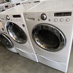 Front Load Lg Washer and Front Load Lg Dryer Electric 