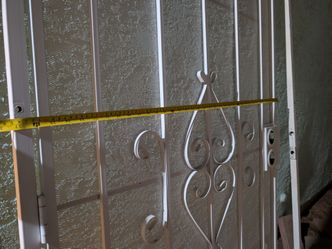White metal security door 36"