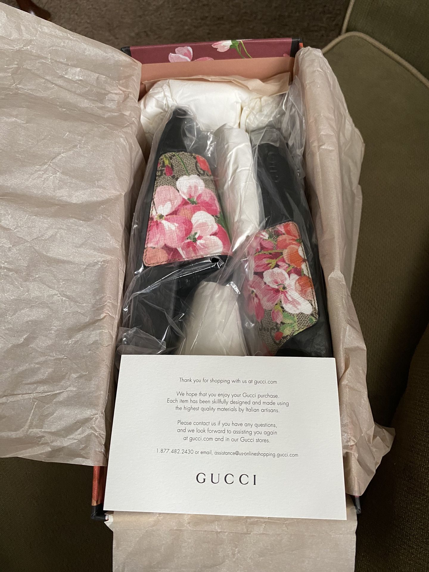 Gucci Blossom Slides
