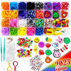 2200 Loom Rubber Bands for Bracelet - Colorful Jewelry Making Kit for Kids, Bracelet Making Kit, Arts & Crafts Supplies, Craft Kits for Kids Age 4-8 -