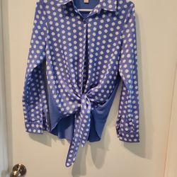 Great-Looking Medium Blue w White S-M