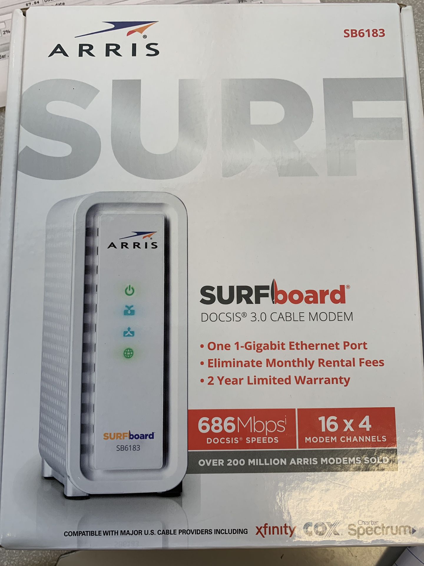Arris surfboard cable modem SB6183