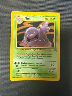 Pokemon, Muk (13) - Fossil Holo
