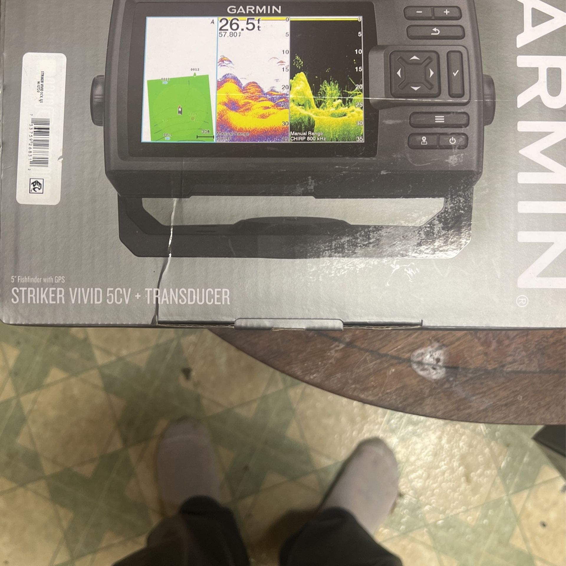 2)Garmin Fish Finder STRIKER Vivid 5cv With GT20TM Transducers Walmart