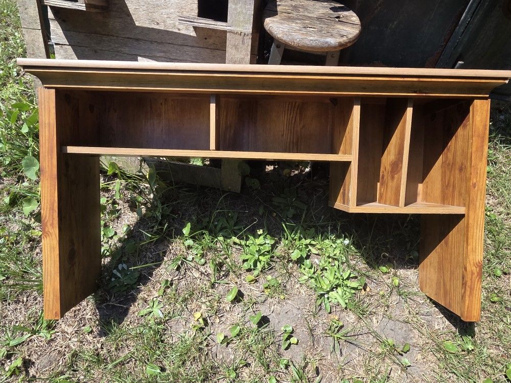Wood Desktop Hutch or Foyer Table